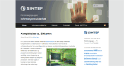 Desktop Screenshot of infosec.sintef.no
